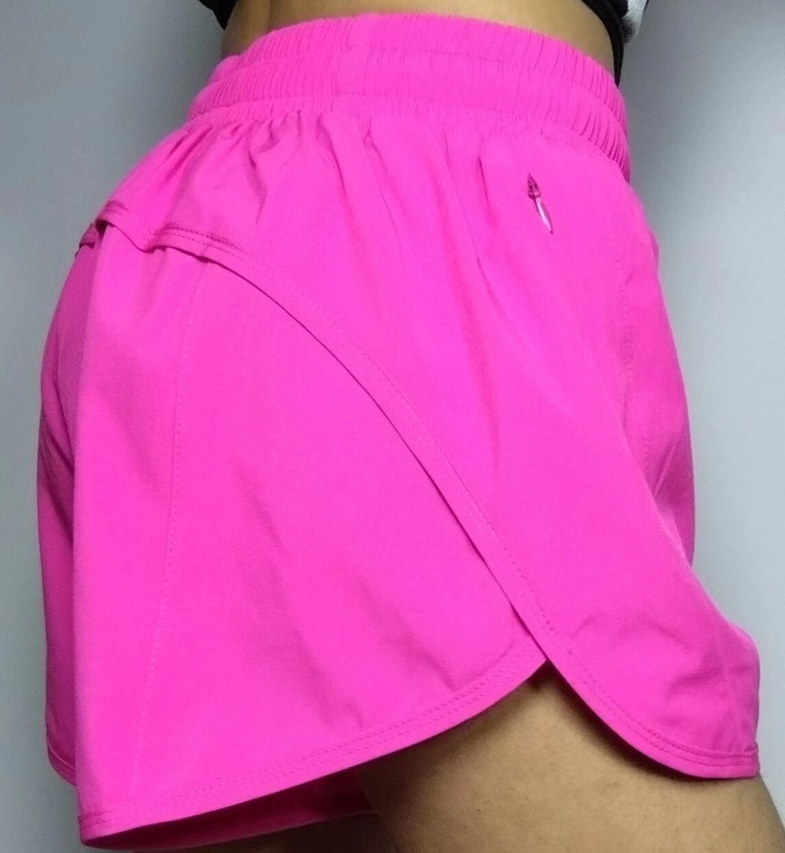 Short de sport d'été avec poches zippées, respirant, ample, anti-exposition, pour course à pied, fitness, vêtements pour femmes