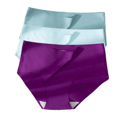 Ice Silk Low Waist Sexy Seamless Underwear For Women