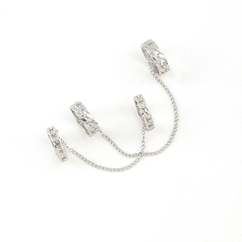 Vintage Punk Style Men's And Women's Rings Two-piece Set