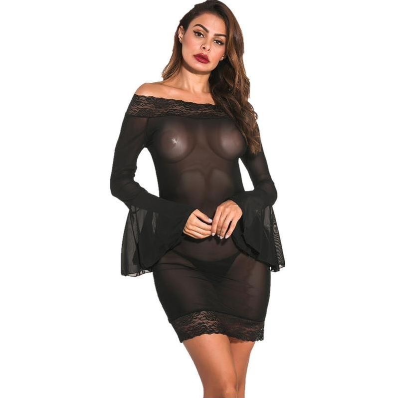 Sous-vêtements Chemise de nuit Robe avec string Femme