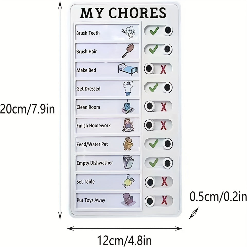 Self-discipline Punch Card Students' Develop Good Habits Planner Old Man My Chores Memo Message Inspection Table Can Replace Daily Life, Good Habits Develop Daily Learning Task Planning