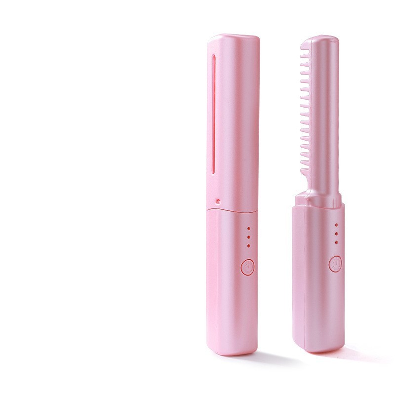 Lisseur professionnel sans fil, peigne à boucler, chauffage rapide, ions négatifs, brosse à lisser et boucler, outils de coiffure