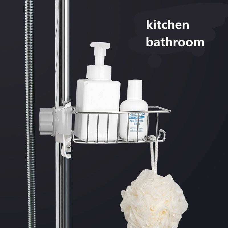 Égouttoir d'évier réglable, support de rangement pour éponge, support de robinet, égouttoir à savon, étagère, panier, organisateur, accessoires de cuisine et de salle de bain